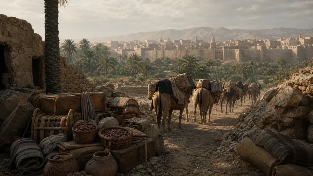 Fortified palm-grove settlement of Banu Nadir near Medina