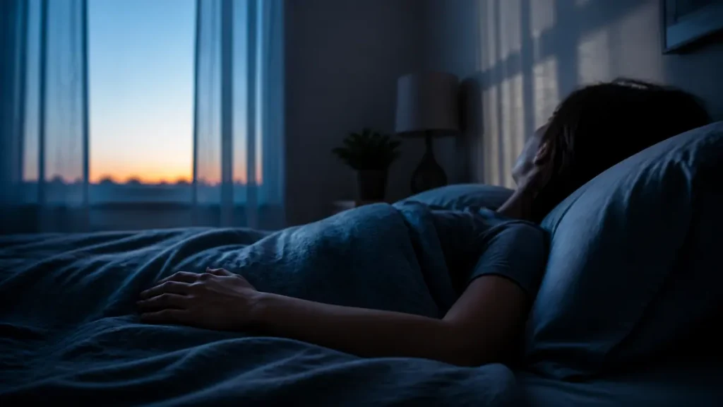 Sleep Paralysis: Medical Evidence, Islamic Guidance and Common Myths Adult awake in bed at dawn during a brief sleep-paralysis episode